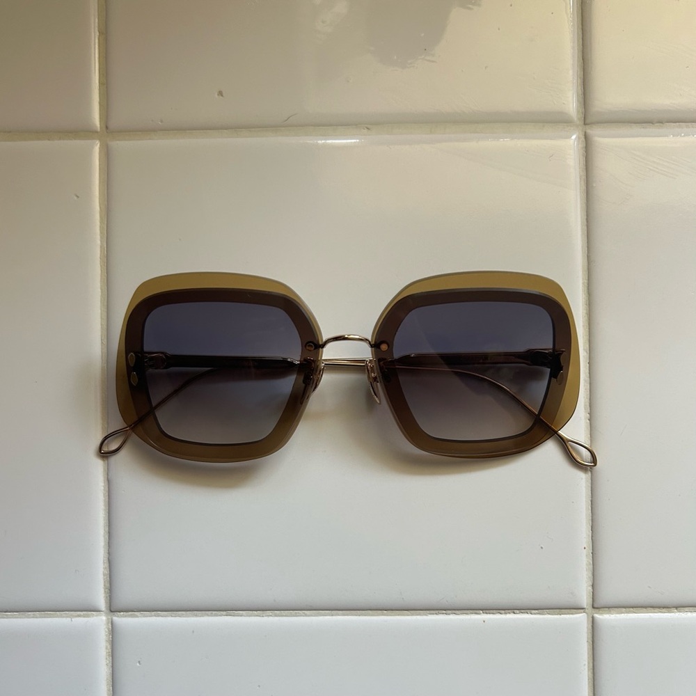 Isabel Marant Brown Sunglasses with Dark Lenses